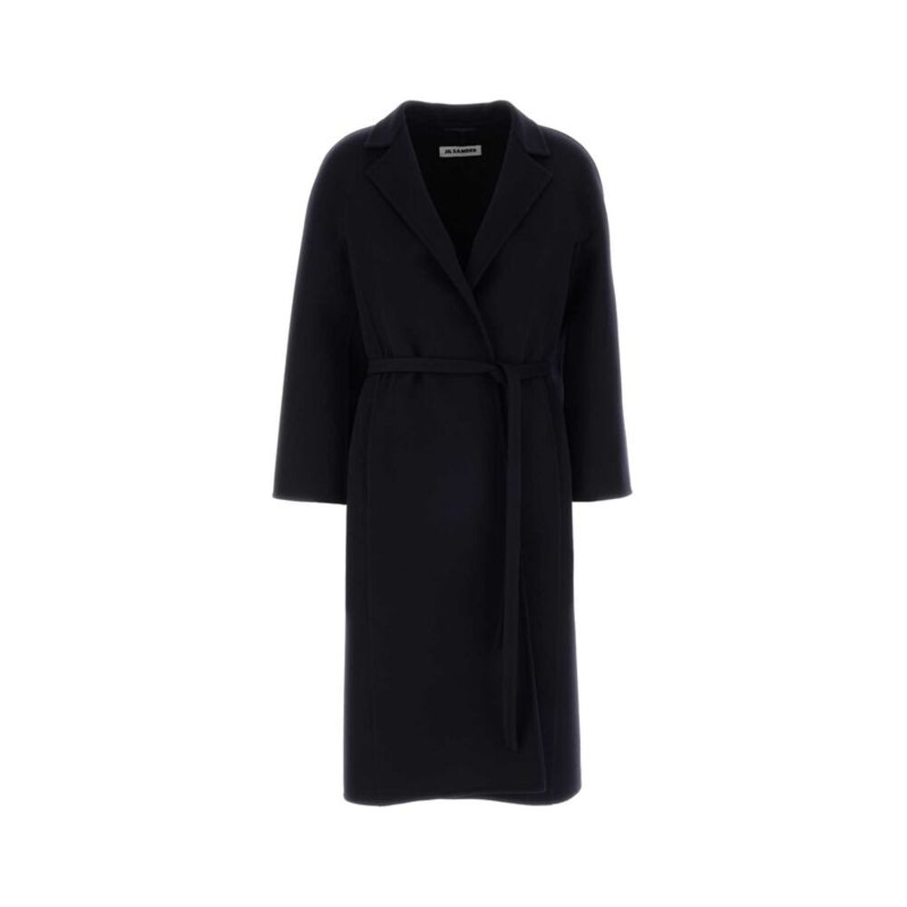 Jil Sander Women Midnight Blue Wool Coat